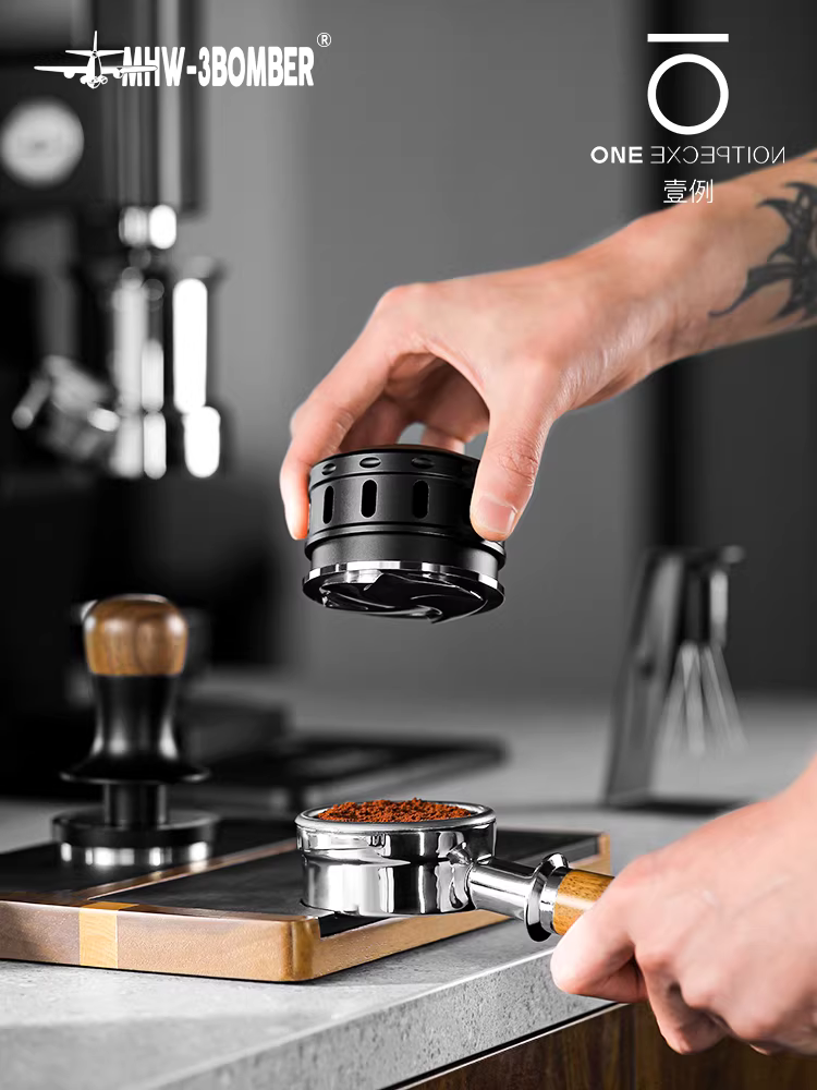 Búa ép bột cà phê Espresso Bomber MHW Falcon Gravity Powder Distributor 5153/58mm, dùng cho máy ép cà phê, chuyên dụng cho bột cứng đầu