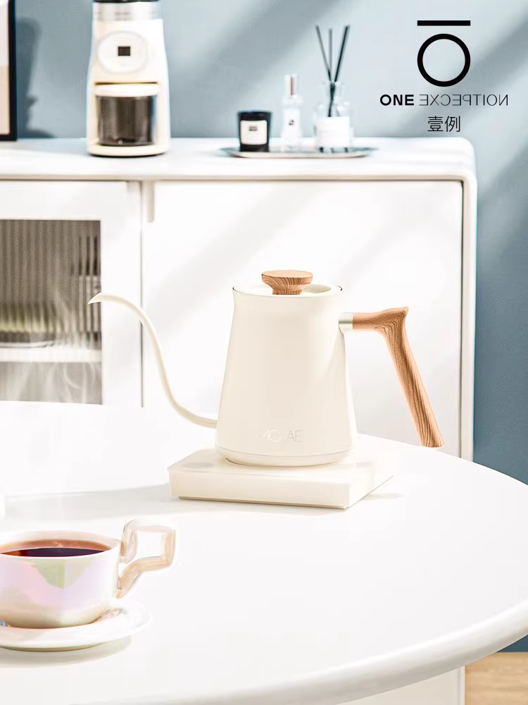 Ấm đun nước pha cà phê có điều khiển nhiệt độ MOJAE/Mojia dùng trong gia đình, Ấm đun nước pha cà phê có vòi nhỏ, Ấm đun nước điện có nhiệt độ không đổi để pha trà, Ấm đun nước có điều khiển nhiệt độ B.