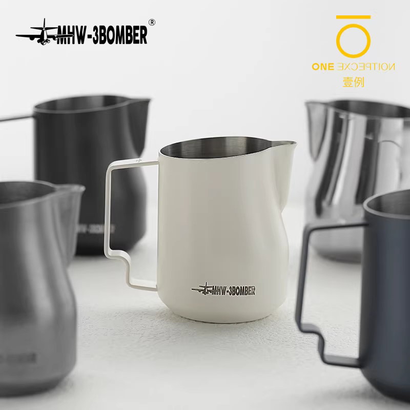 Máy tạo bọt sữa Bomber MHW Turbo, tạo bọt sữa cà phê Latte Art, tạo bọt sữa bằng thép không gỉ, kiểu mỏ chim, máy tạo bọt sữa Ý 450ml