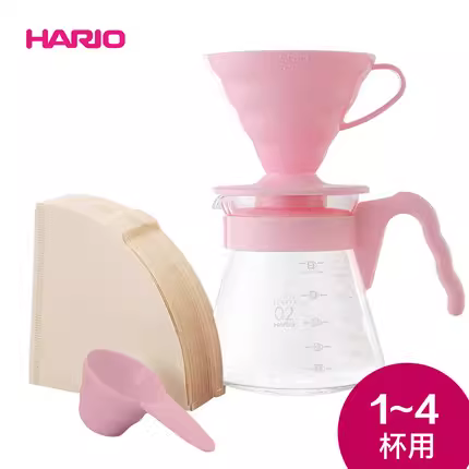 Bộ pha cà phê Hario V60 Nhật Bản, bình thủy tinh chịu nhiệt, pha cà phê đá kiểu Mỹ, cốc lọc cà phê lạnh