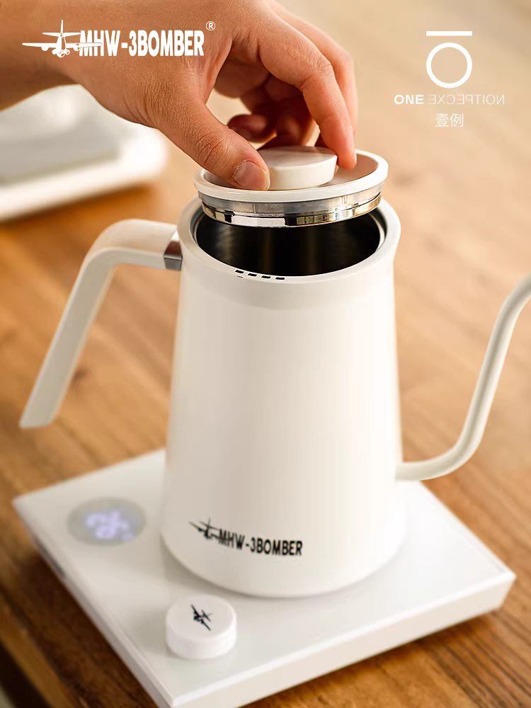 Bomber MHW Assassin Ấm đun nước điều khiển nhiệt độ Cà phê pha thủ công Ấm đun nước có vòi tinh tế Ấm đun nước điện Pha trà Ấm đun nước điều khiển nhiệt độ Điều khiển nước nhỏ giọt