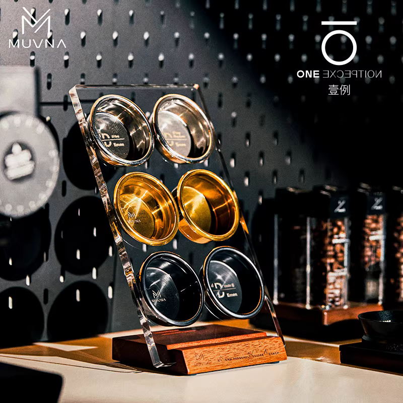 Giá để bát đựng cà phê MUVNA kiểu Ý, có lưới ngăn nước phụ, giá để đồ ba chiều Fuguang