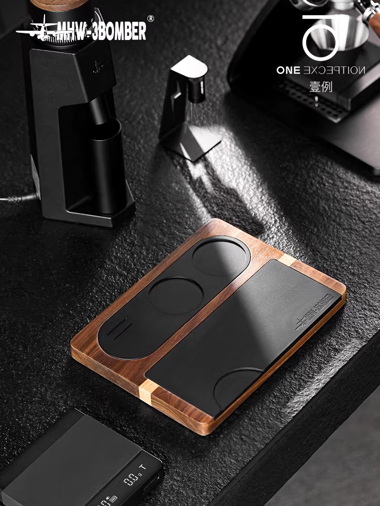 Bảng gỗ óc chó MHW dùng làm tay cầm máy pha cà phê, đế nén cà phê, dụng cụ phân phối bột cà phê, bảng để đồ