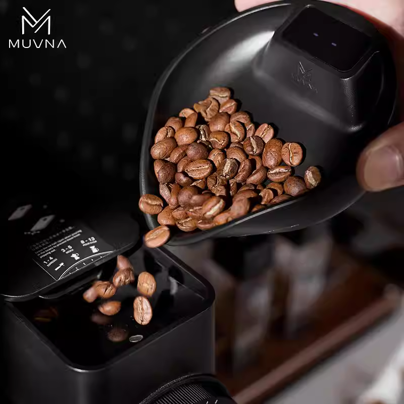 Khay cân điện tử MUVNA, khay đựng cà phê espresso pha thủ công, khay cân hiển thị trọng lượng hạt cà phê, khay pha trà, cân thông minh