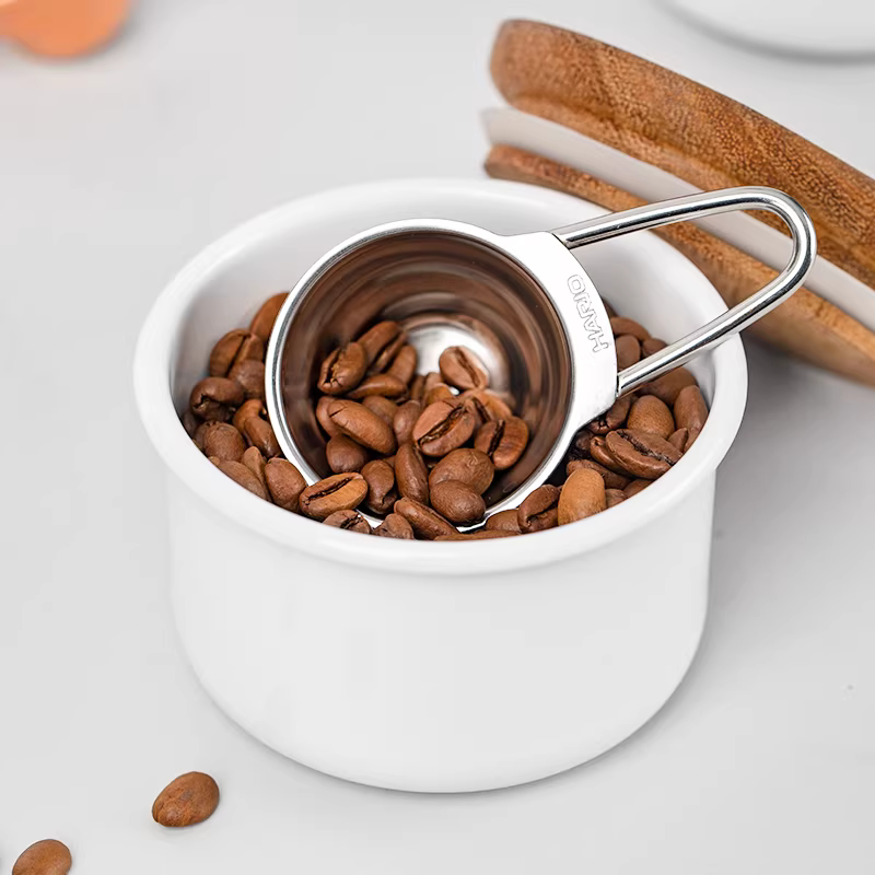 Muỗng đong bột cà phê HARIO Nhật Bản, thép không gỉ màu đồng vàng hồng dòng V60, di động tiện dụng, dùng cho gia đình, One Example Coffee