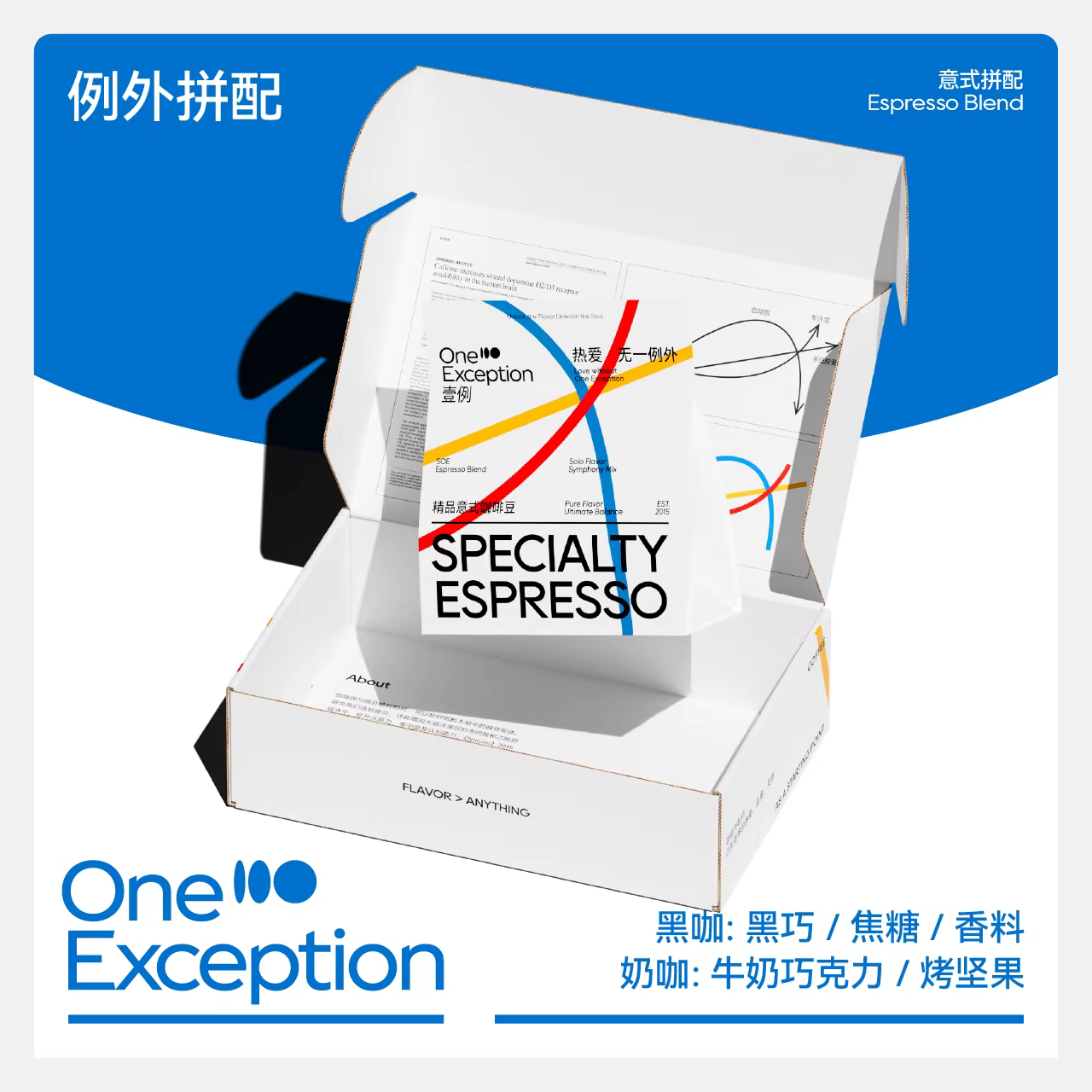 Một ví dụ về sự pha trộn đặc biệt: Hạt cà phê pha trộn kiểu Ý cổ điển, cà phê espresso đậm đặc, cà phê latte Mỹ 227g