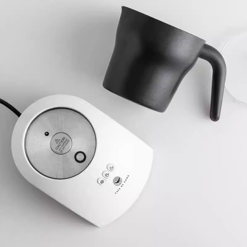 CAFEDE KONA máy tạo bọt sữa điện máy tạo bọt sữa gia đình hoàn toàn tự động tạo bọt nóng lạnh máy pha cà phê thương mại latte art