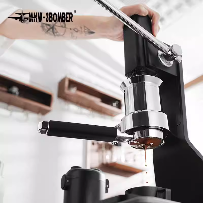 Phụ kiện máy pha cà phê chuyên dụng dòng Bomber MHW tích hợp bộ lọc cà phê không đáy 58mm, cải tiến chiết xuất ổn định