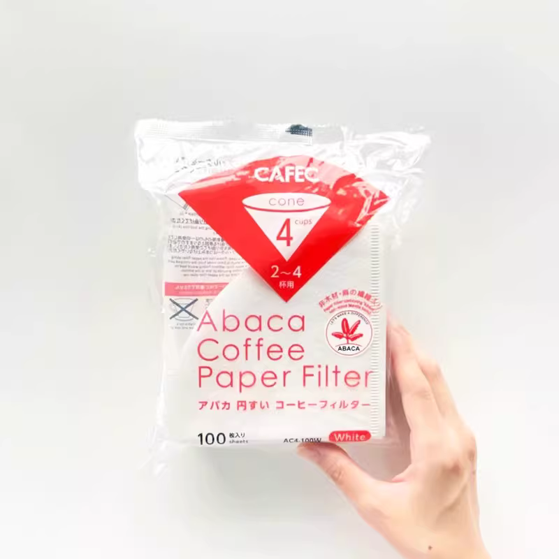 Giấy lọc cà phê CAFEC Sanyo Nhật Bản ABACA+ giấy lọc cà phê kiểu đổ V60 hình nón giọt nước V45 cấp độ rang mola