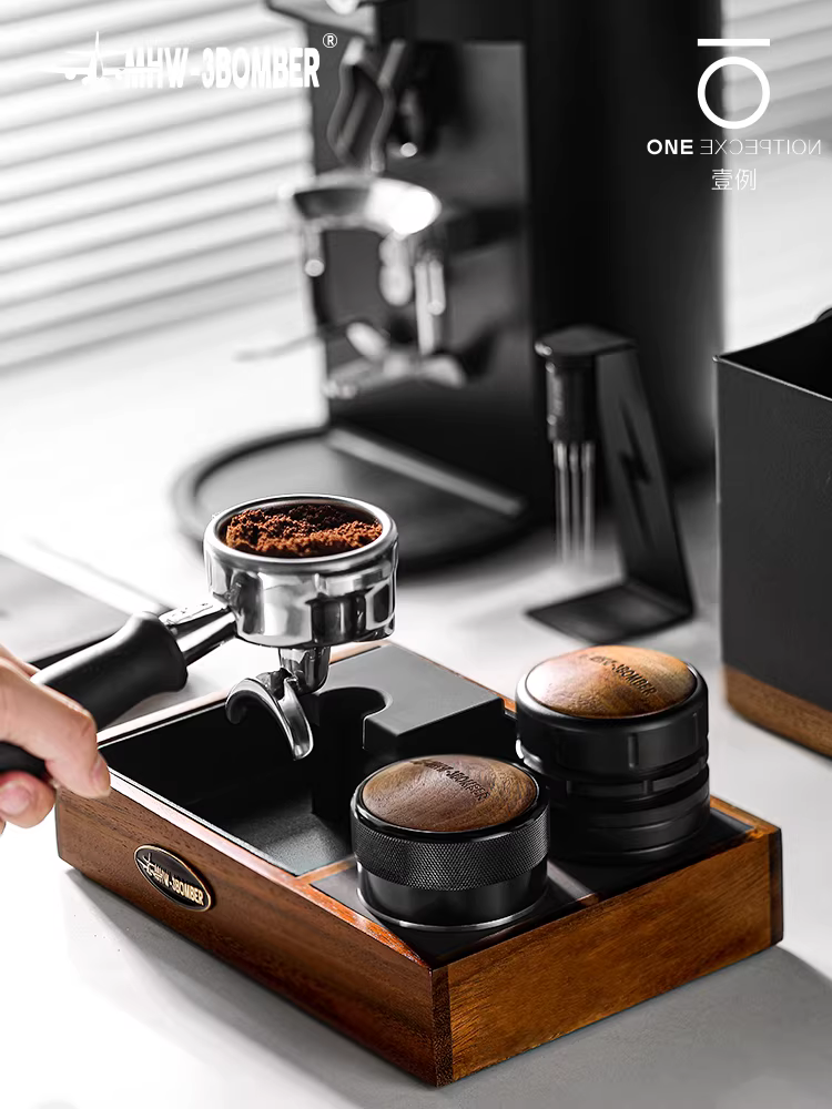 Giá đỡ máy pha cà phê, giá để dụng cụ, đế nén cà phê, giá để búa nén bột cà phê, giá để đồ barista