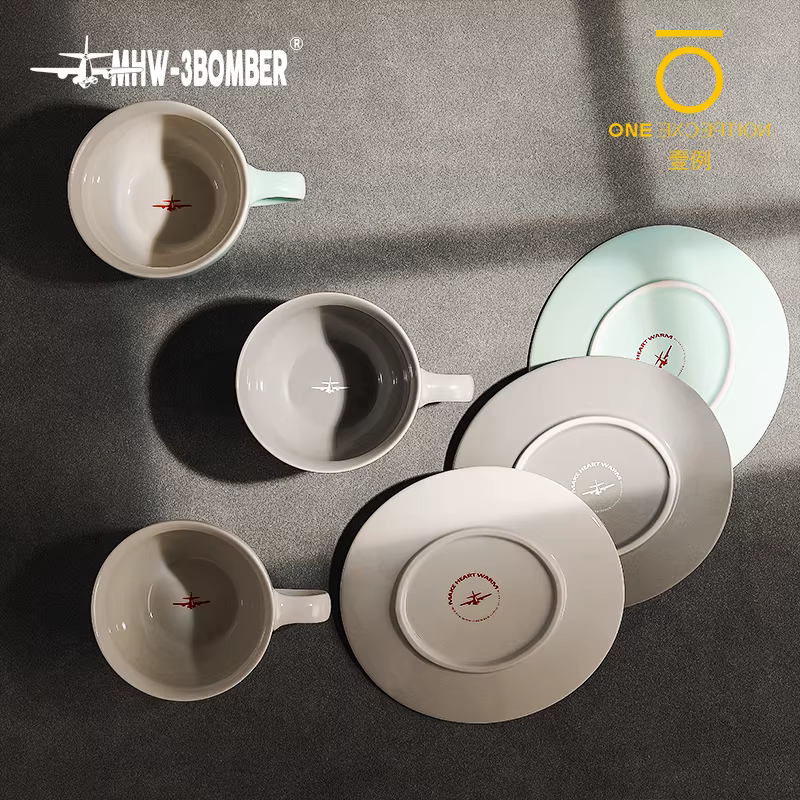 Bomber MHW cốc cà phê cốc Mars cốc gốm sứ phong cách Ý ins cốc latte chuyên nghiệp cốc latte art cốc PCA