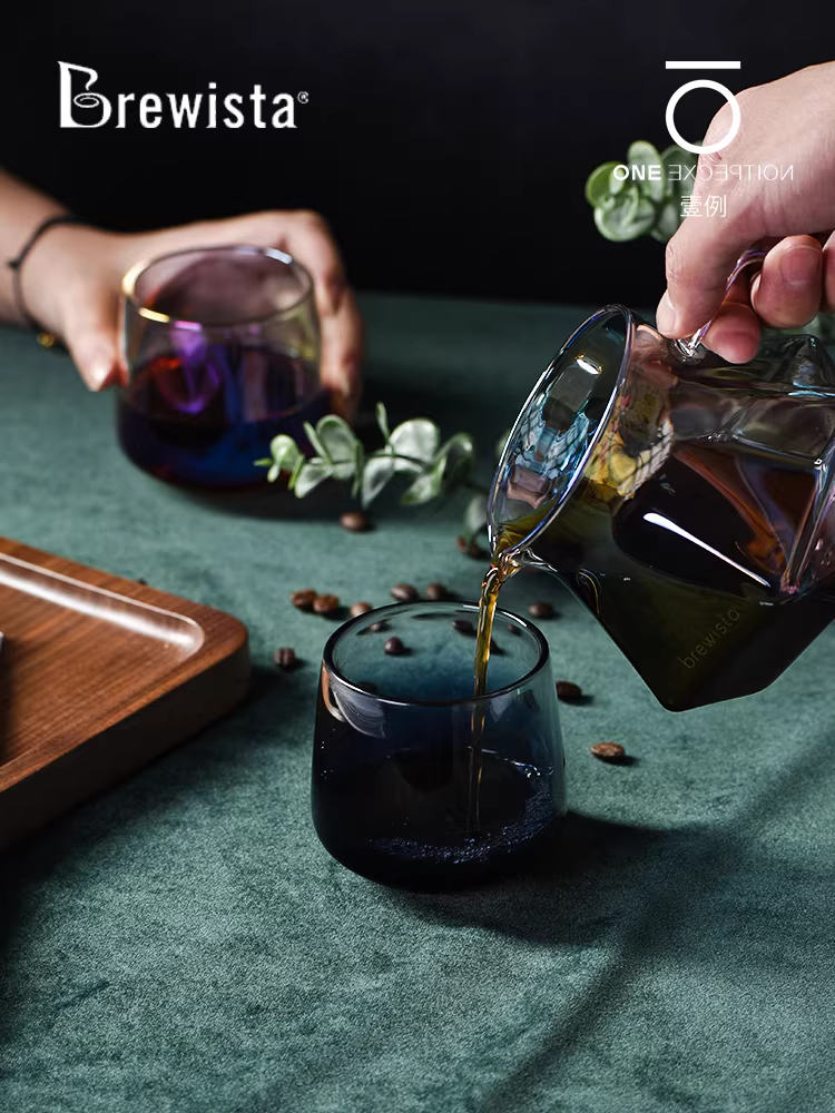 Ly cà phê thủy tinh chịu nhiệt cao Brewista, kiểu pha cà phê pour-over, ly uống nước gia dụng, ly uống nước kiểu Ins, ly uống nước Kinto