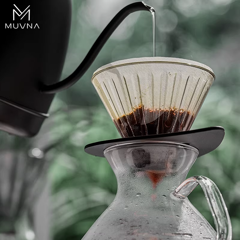 Giấy lọc cà phê hình nón bằng bột gỗ nhập khẩu Nhật Bản MUVNA, giấy lọc cà phê V60 dùng cho pha cà phê kiểu pour-over