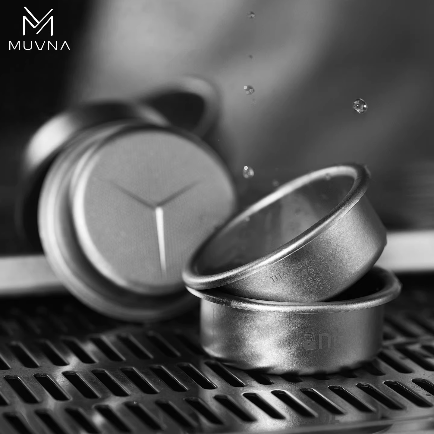 MUVNA Bát đựng bột titan Cà phê Ý Bát đựng bột chính xác 58mm Bộ lọc chiết kháng khuẩn Không mùi VST