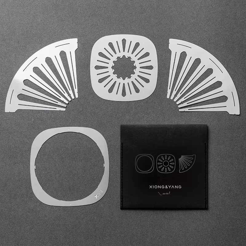 Cốc lọc cà phê Bear and Yang, gấp gọn được, làm bằng thép không gỉ, dùng pha cà phê thủ công, kiểu V60, lọc nhỏ giọt, tiện dụng khi đi du lịch ngoài trời