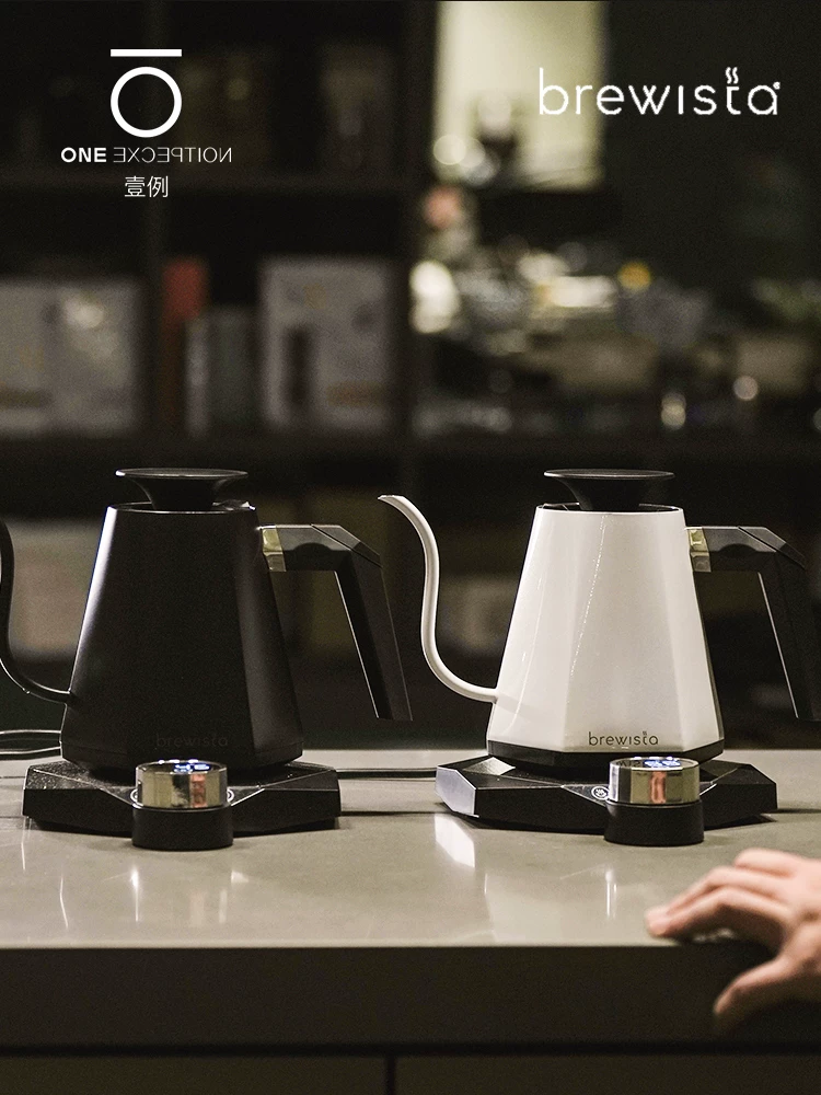 Ấm pha cà phê Brewista thế hệ thứ 5 mới với chức năng điều chỉnh nhiệt độ, vòi nhỏ gọn, dùng cho gia đình, ấm pha trà và cà phê tốc độ cao chuyên nghiệp, Fellow.