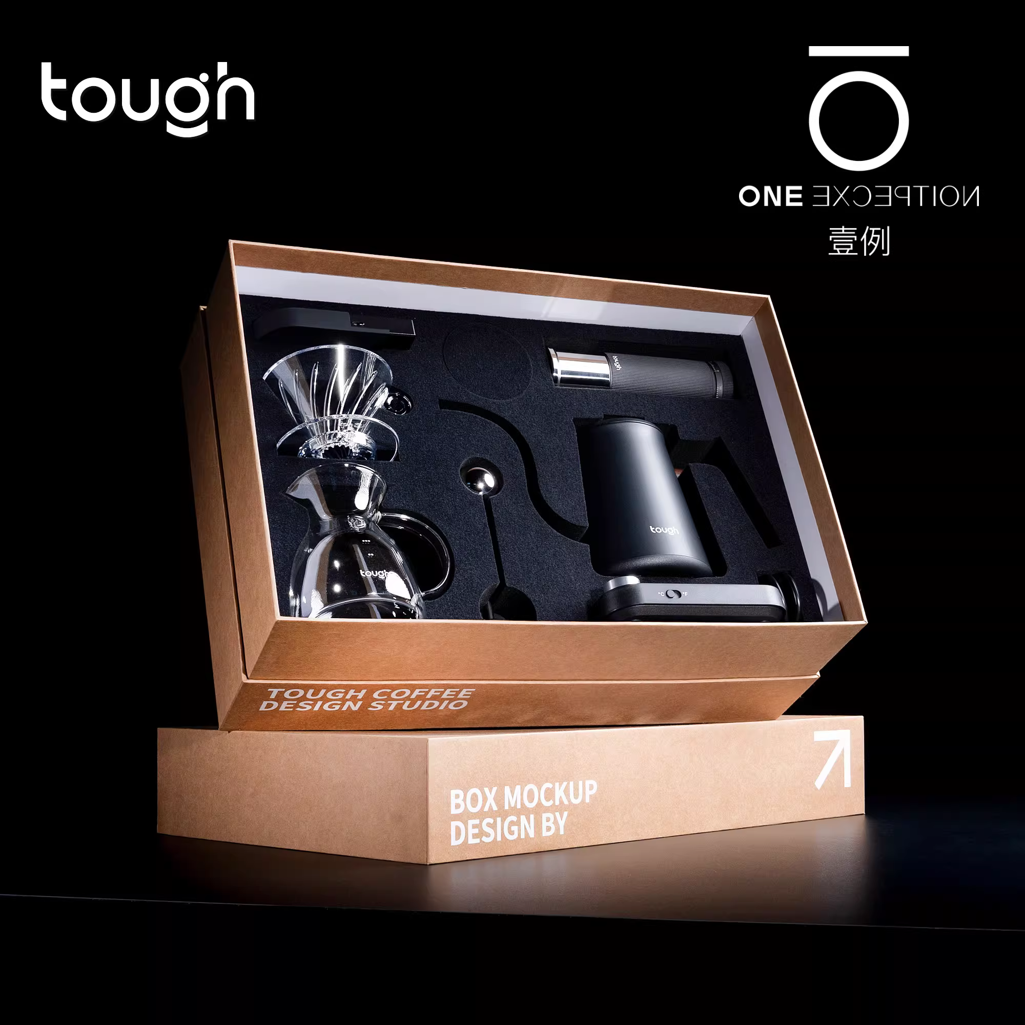 Bộ quà tặng pha cà phê thủ công chuyên nghiệp, gồm máy xay cà phê, bình chia cà phê, cốc lọc, bộ lọc nhỏ giọt V60 di động.