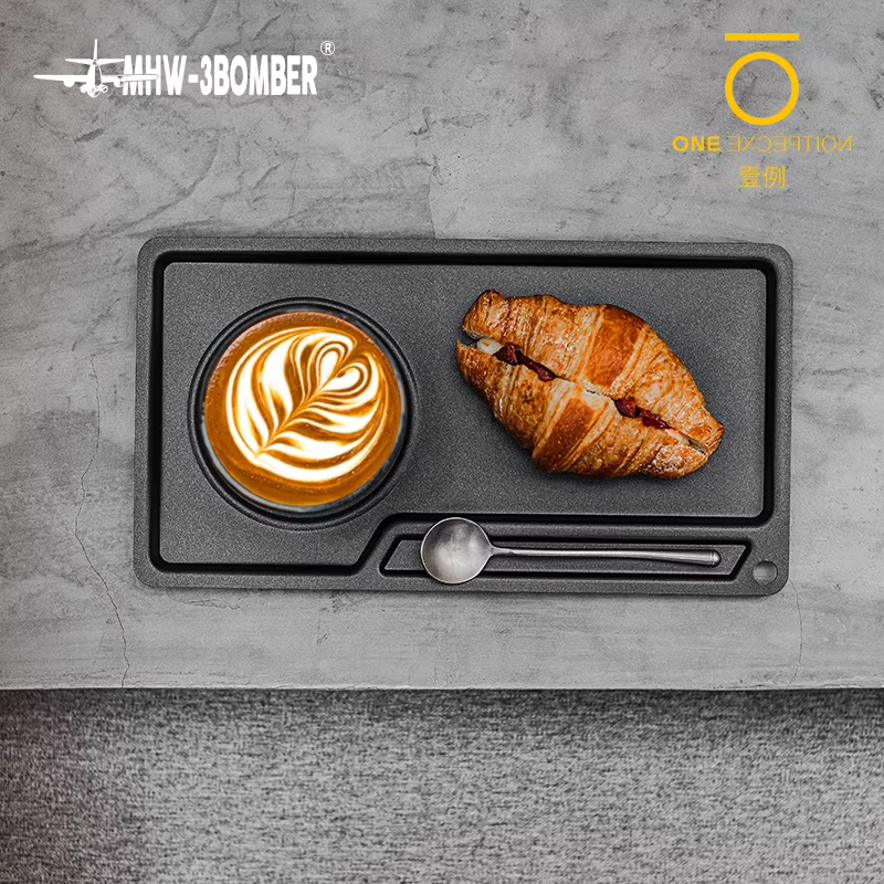 Khay đựng đồ đa năng Bomber MHW, giá để cốc bằng thép không gỉ, khay đựng bánh ngọt, đồ ăn nhẹ bằng kim loại, đĩa đựng đồ