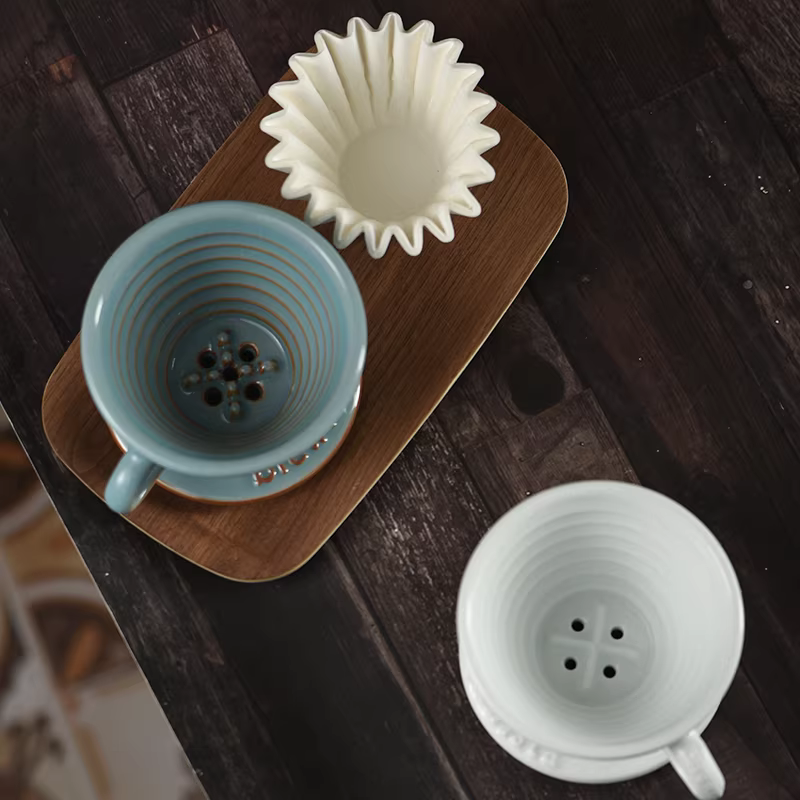 Giấy lọc cà phê hình bánh Brewista, giấy lọc cà phê kiểu pour-over, 155/185, màu trắng, gói số lượng lớn 100 cái