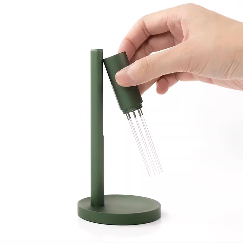 Máy phân phối bột AIRFLOW dành cho cà phê espresso, phân phối bột đều và phá vỡ các cục bột bằng lực hút từ tính.