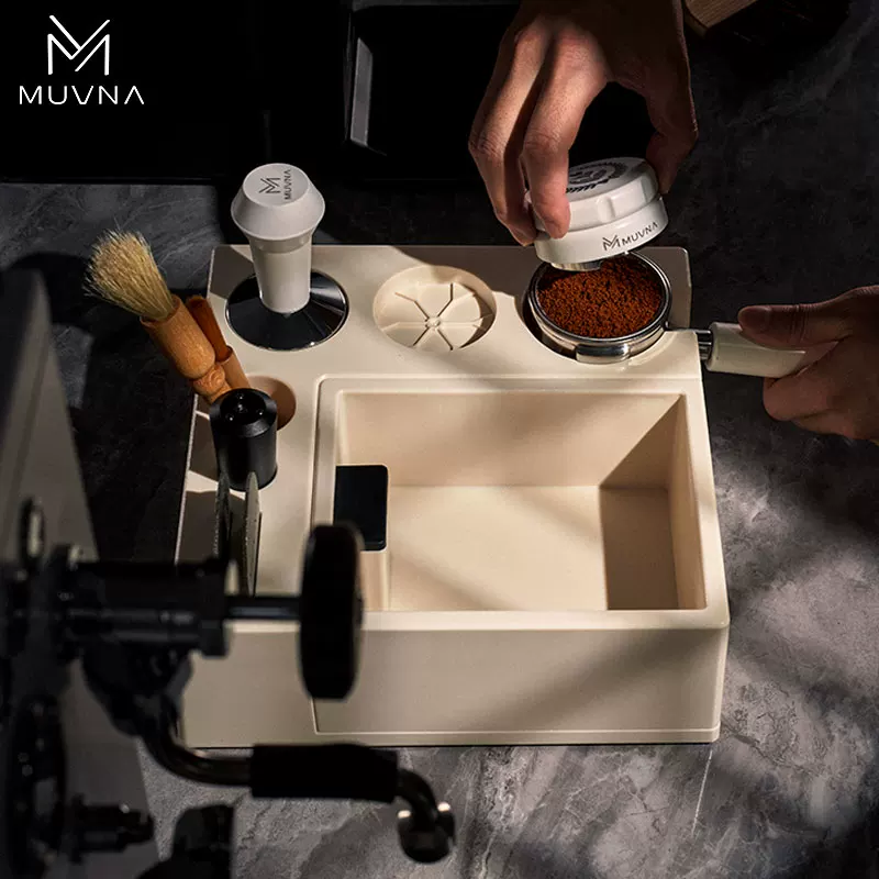 Hộp đựng bã cà phê đa năng MUVNA, giá đỡ tay cầm, giá đỡ tamper quầy bar cà phê, ngăn kéo đựng đồ