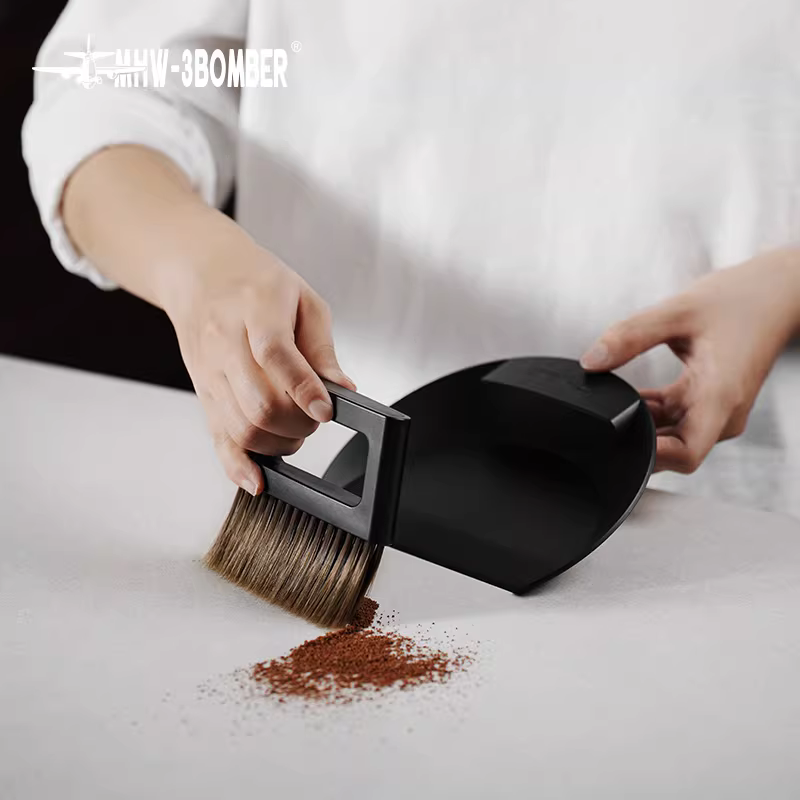 Bộ dụng cụ vệ sinh quầy bar MHW, bàn chải vệ sinh máy xay cà phê, bàn chải vệ sinh bụi cà phê trên bàn, giá đỡ hút từ tính