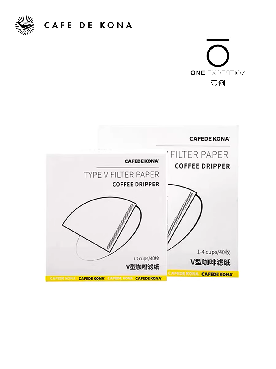 Giấy lọc cà phê pha thủ công CAFEDE KONA sợi gai dầu V60V45 giấy lọc nhỏ giọt hình nón 45 độ mola