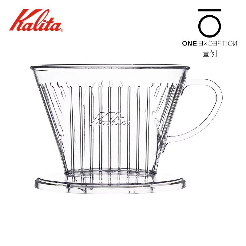 Cốc lọc cà phê đổ nước nhập khẩu KALITA Nhật Bản, cốc lọc cà phê hình thang hình quạt bằng nhựa Kalita có ba lỗ.