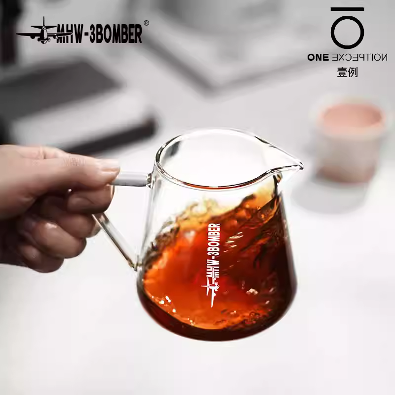 Bình pha cà phê thủ công Bomber MHW Elf Sharing Pot 500ml, chất liệu thủy tinh chịu nhiệt, kiểu dáng mây, lọc kiểu Mỹ