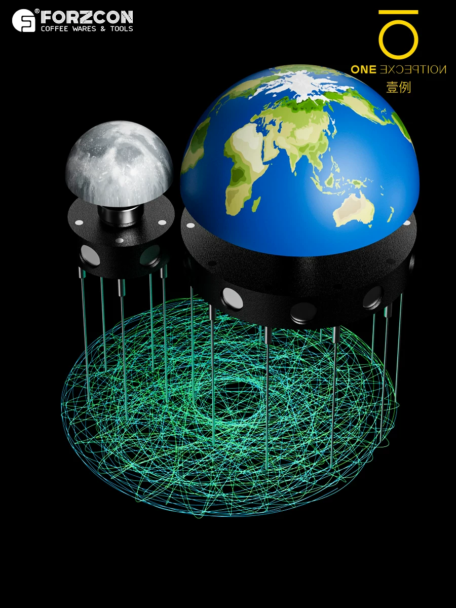 Máy rải bột thiên văn Fuguang Loại kim từ tính Cà phê Ý phân phối đều bột 5458 Máy rải bột LELIT La Ma 9B