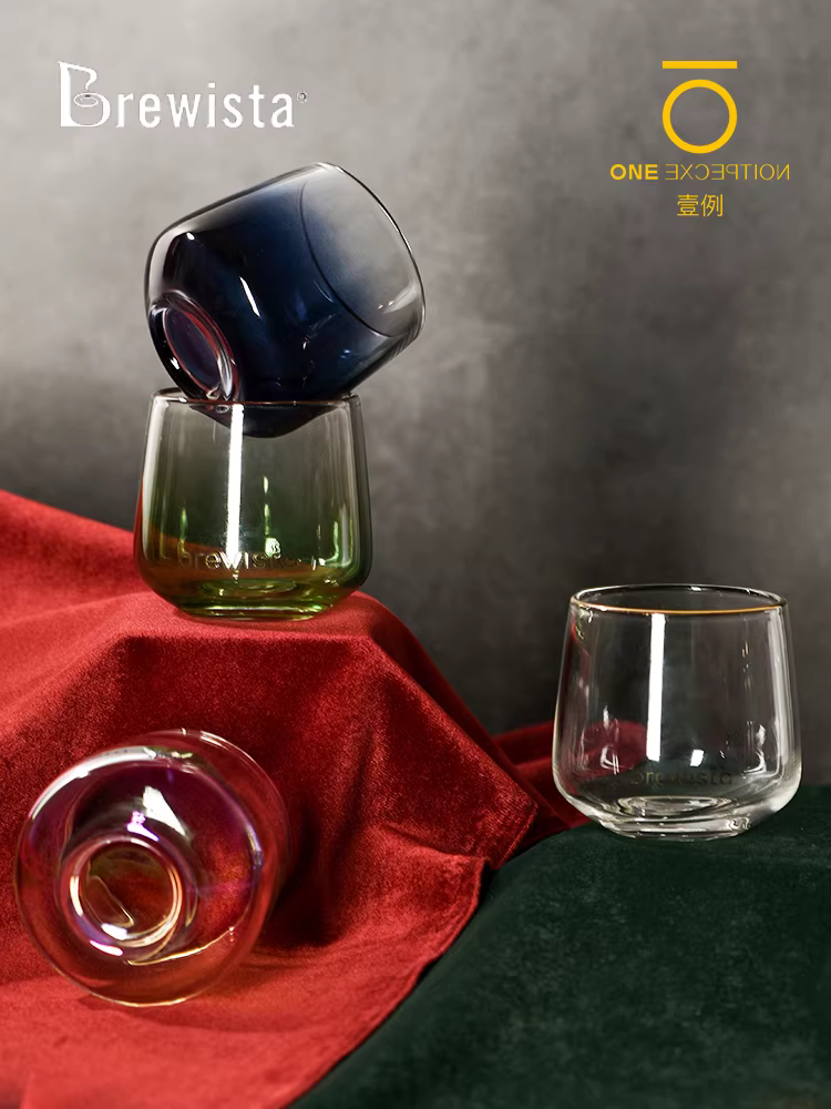 Ly cà phê thủy tinh chịu nhiệt cao Brewista, kiểu pha cà phê pour-over, ly uống nước gia dụng, ly uống nước kiểu Ins, ly uống nước Kinto