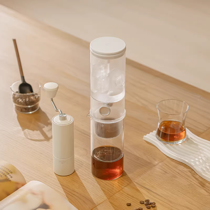 Máy pha cà phê nhỏ giọt đá Taimo Xiaopai, giữ nhiệt độ không đổi, pha cà phê thủ công bằng đá, máy lọc cà phê nhỏ giọt bằng đá, máy pha cà phê bằng đá, ấm pha trà chiết xuất nước lạnh