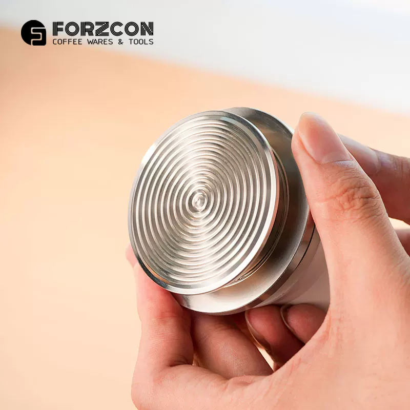 Búa đầm cà phê tự trọng lực, áp suất không đổi, tác động mạnh, dùng kim, dành cho bột cà phê espresso, phân phối bột vinyl trắng FORZCON