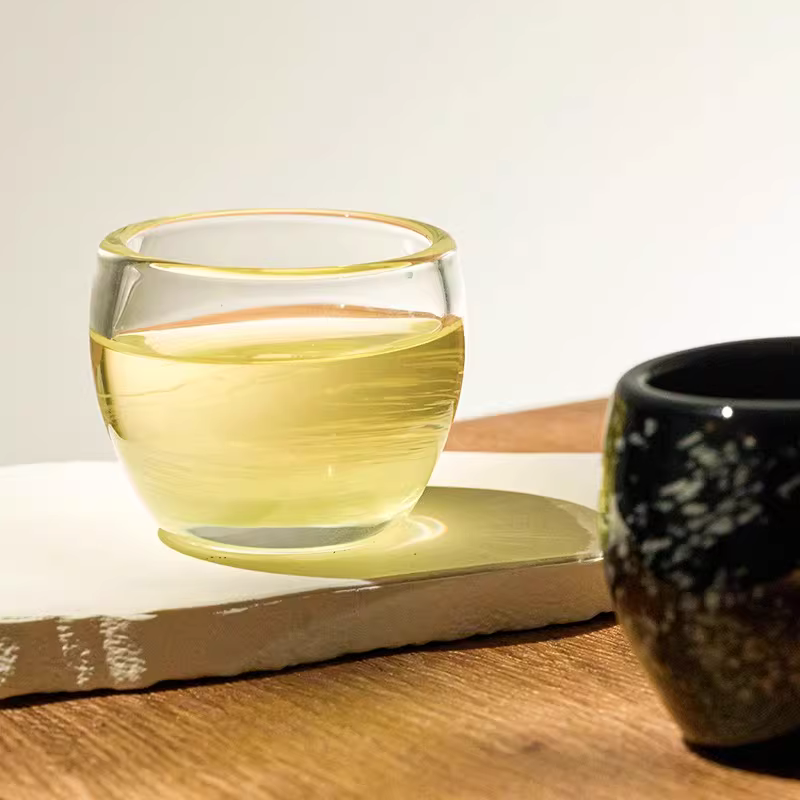 Brewista&YearnTour dòng sản phẩm đồng thương hiệu ly tròn nhỏ bằng thủy tinh sơn cát ly nếm cà phê ly chia sẻ