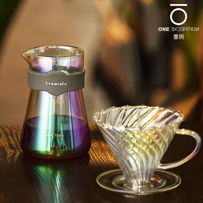 Bộ lọc cà phê pha thủ công Brewista American V60, bộ chia sẻ ly thủy tinh, dòng sản phẩm Pro Shadow Hero