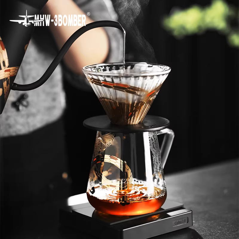 【Year of the Snake Limited Edition】Bộ máy pha cà phê Pour-over Bomber MHW Bộ lọc nhỏ giọt Chia sẻ bình pha cà phê Bộ chuyên nghiệp