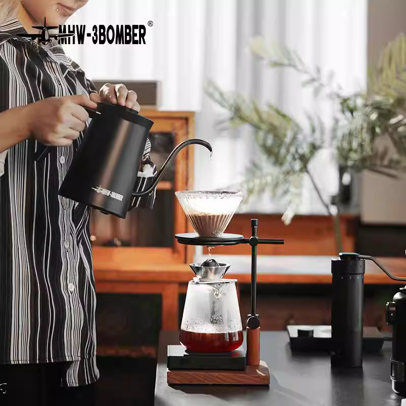 Bộ lọc chiết xuất cà phê Bomber MHW Moonstone, dụng cụ pha cà phê thủ công kiểu Ý, phễu thiếc, đạt chứng nhận Champion