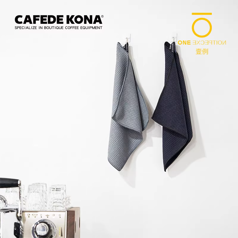CAFEDE KONA khăn lau sữa tạo bọt vải quầy bar Huijia máy pha cà phê barista có dây treo thấm hút