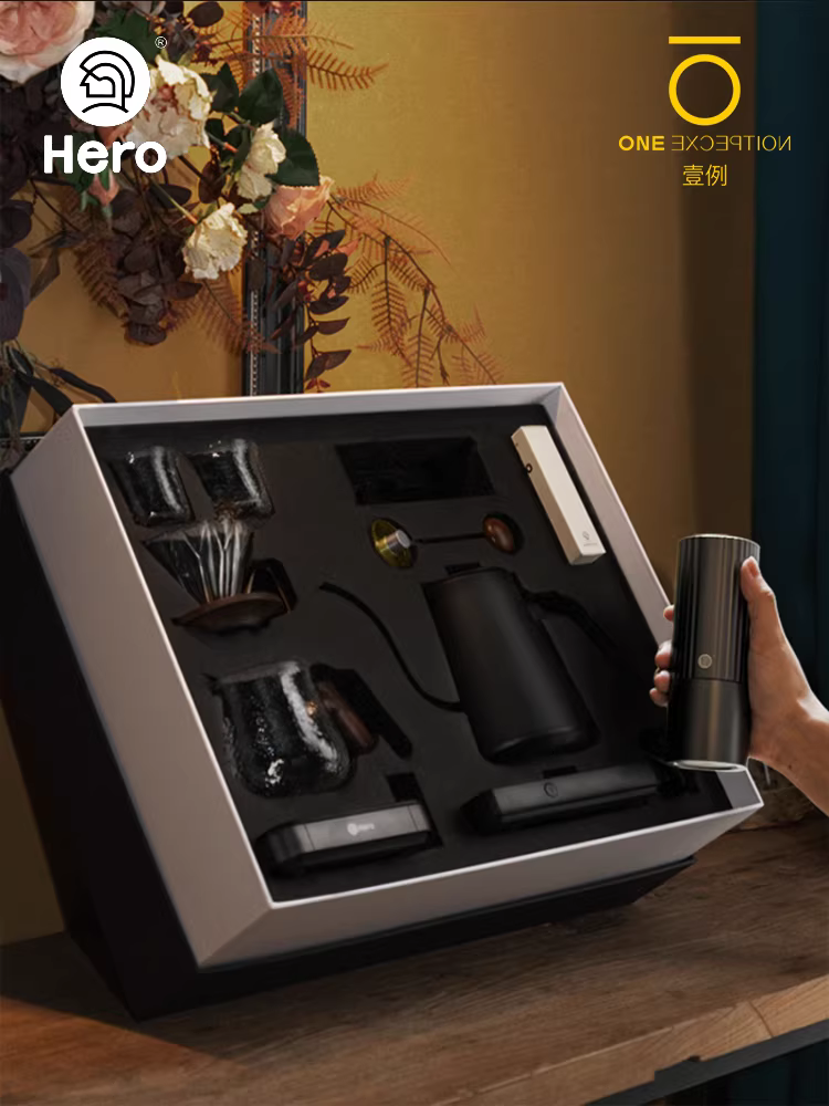 Bộ dụng cụ pha cà phê Pour-over Hero, quà tặng, dùng tại nhà, máy pha cà phê nhỏ giọt, máy xay cà phê, ấm pha cà phê Pour-over, bộ chuyên nghiệp Taimo