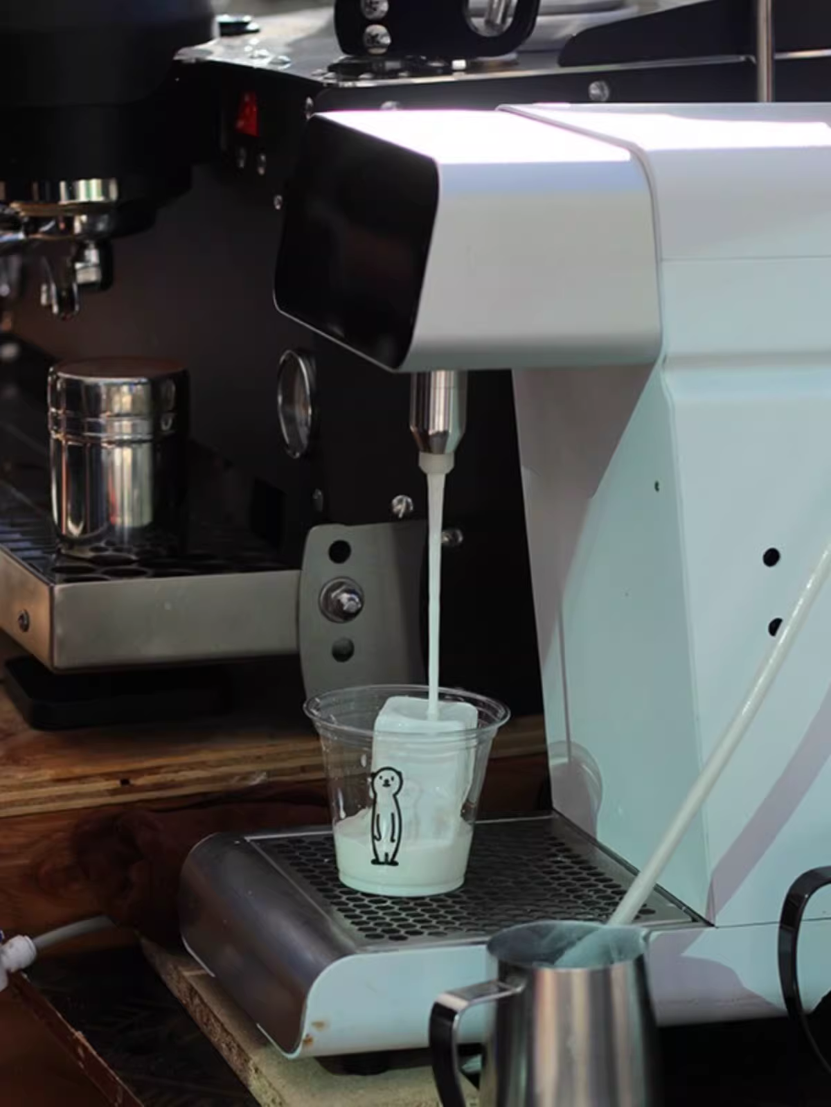 Máy tạo bọt sữa chuyên nghiệp LinkBar, máy tạo bọt sữa điện hoàn toàn tự động, máy làm sữa nóng và lạnh, máy tạo bọt sữa cà phê tự động, Huijia