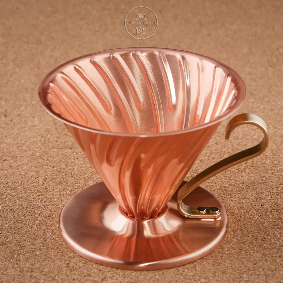 Cốc lọc cà phê HARIO kiểu Nhật V60/cốc lọc bằng đồng thau số 02 lỗ đơn VDP-02CP