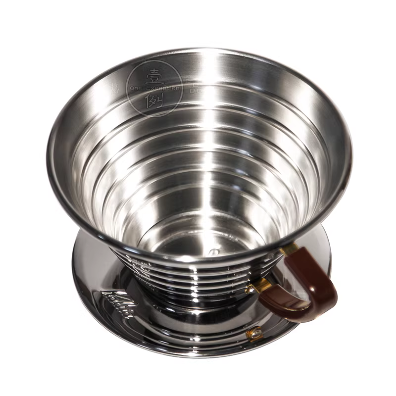 Cốc lọc cà phê bằng thép không gỉ Kalita nhập khẩu chính hãng Nhật Bản Kalita bánh ba lỗ 155/185