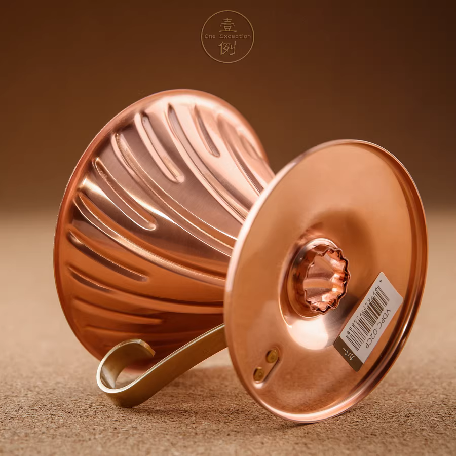 Cốc lọc cà phê HARIO kiểu Nhật V60/cốc lọc bằng đồng thau số 02 lỗ đơn VDP-02CP