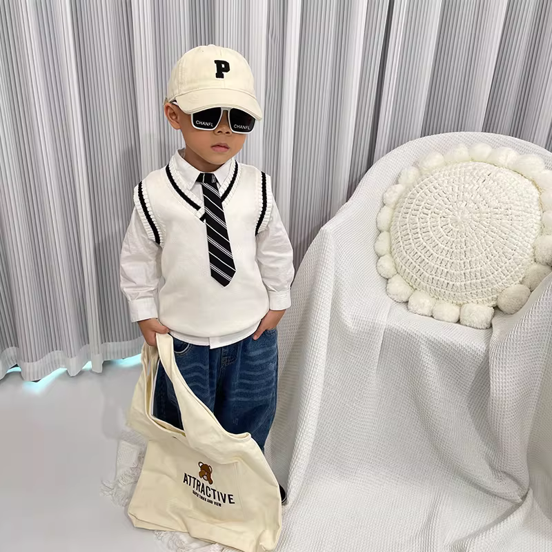 [Giảm giá thanh lý] Áo len dệt kim trẻ em Áo chui đầu mùa xuân/đông 2025, số lượng có hạn, khi còn hàng