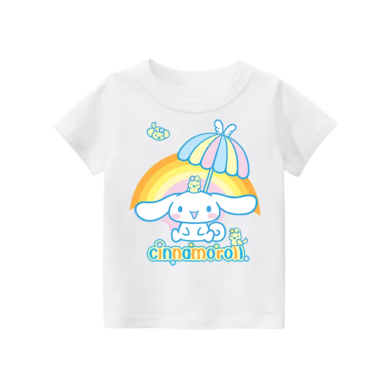 Áo thun nữ ngắn tay hình chú chó quế dễ thương Quần áo cotton mỏng mùa hè dành cho các cô gái trẻ Áo mùa hè thời trang
