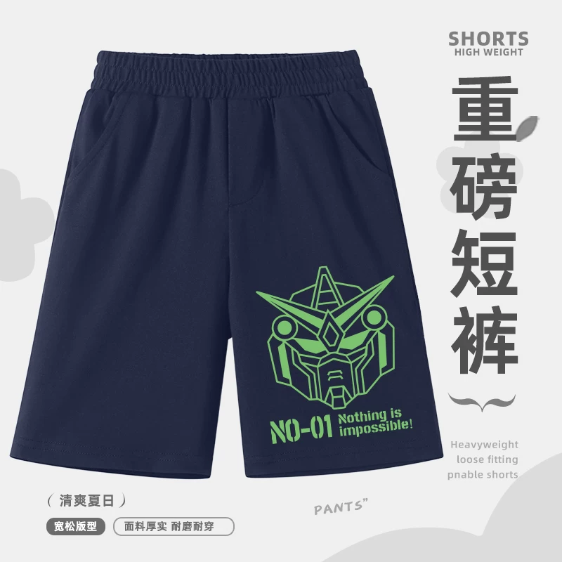 Quần đùi cotton nguyên chất cho bé trai 2025 kiểu dáng mới thời trang năng động phong cách cool ngầu dành cho bé trai lớn tuổi mùa hè chất liệu mỏng thoáng mát hợp thời trang