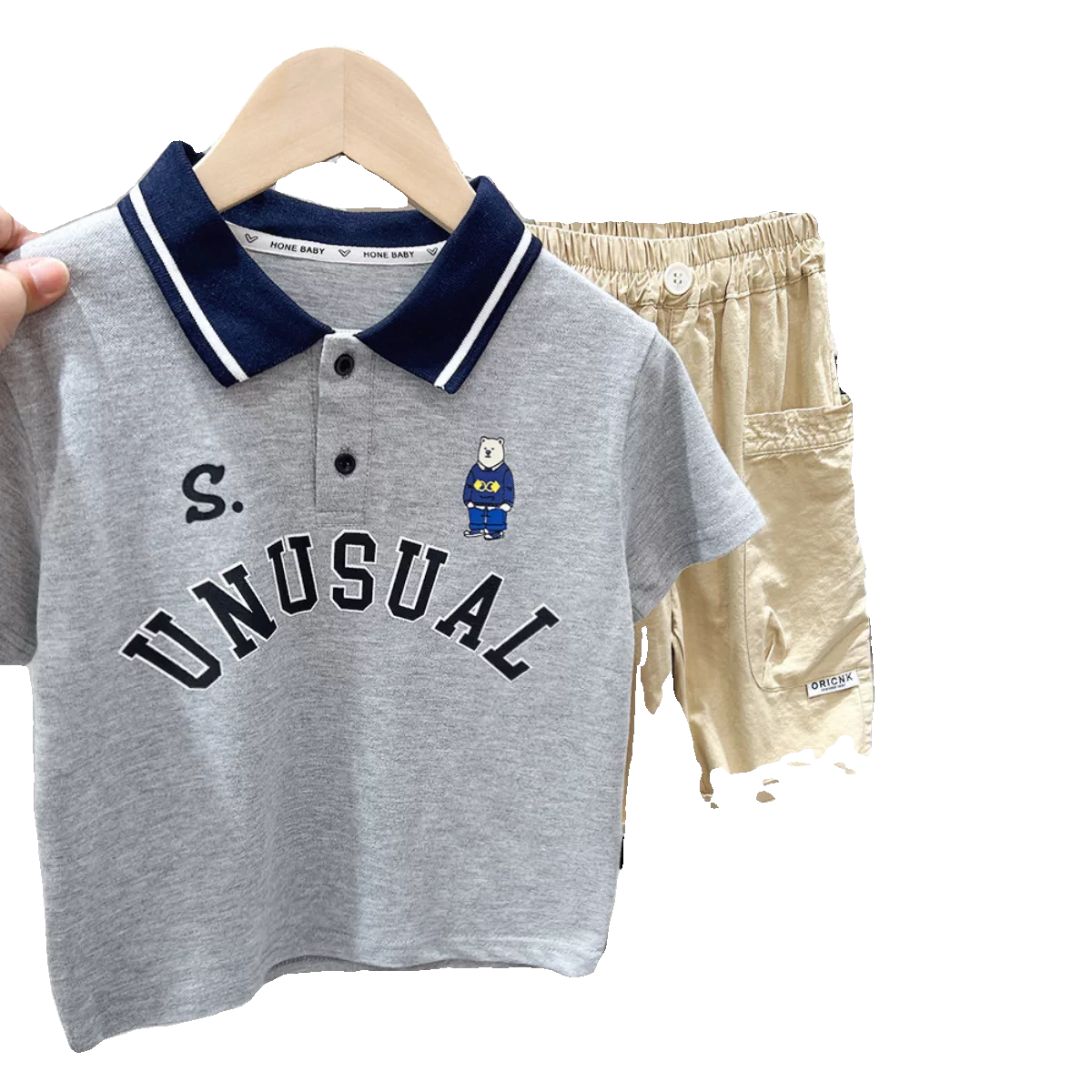Áo polo bé trai có cổ, kiểu Hàn Quốc, đa năng, mẫu mới hè 2025, áo thun cotton thời trang cho trẻ em, áo ngắn tay cho bé