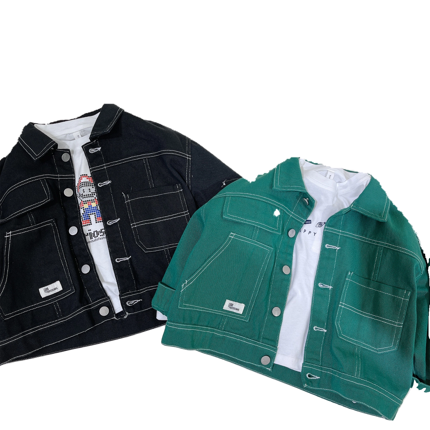 Áo khoác bé trai phong cách Hàn Quốc sản phẩm mới mùa xuân chất liệu cotton nguyên chất dáng rộng giản dị sành điệu dành cho trẻ nhỏ tay dài dày dặn