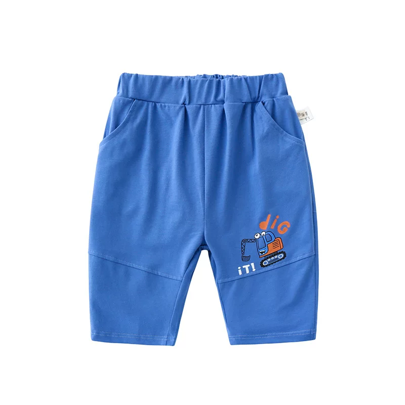 Quần đùi cotton thuần chất hè 2025 cho bé trai, quần capri kiểu Hàn Quốc, quần trẻ em thời trang, quần áo ngoài trẻ em