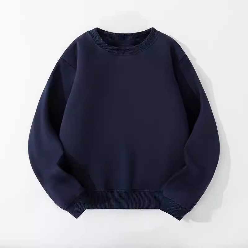 Áo len bé trai, kiểu xuân thu, áo thun cổ tròn trẻ em, áo chui đầu, áo dài tay mùa thu, mẫu mới 2025, quần áo trẻ em cỡ vừa và lớn, áo lót.